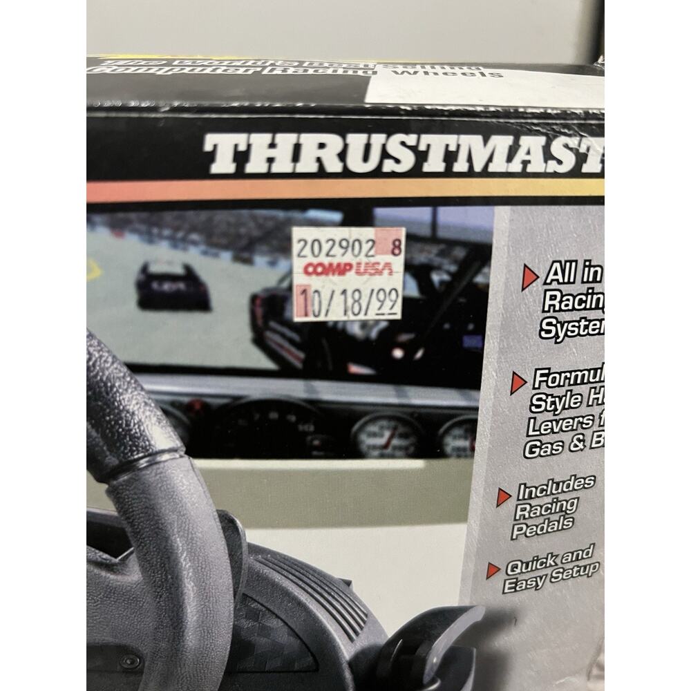 Thrustmaster Nascar Sprint Racing Steering Wheel & Pedals PC Computer In Box - Picture 11 of 11